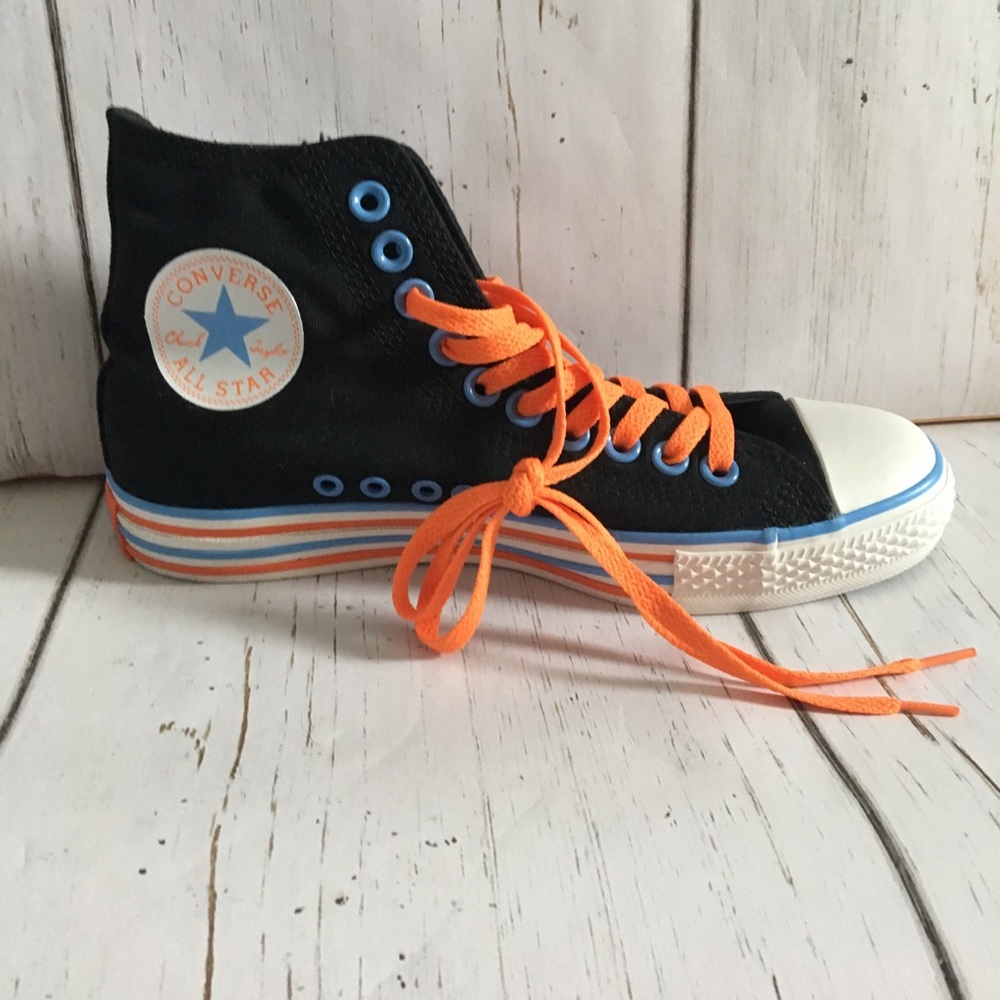 SOLD Converse Black Canvas High Tops Kids Size 6